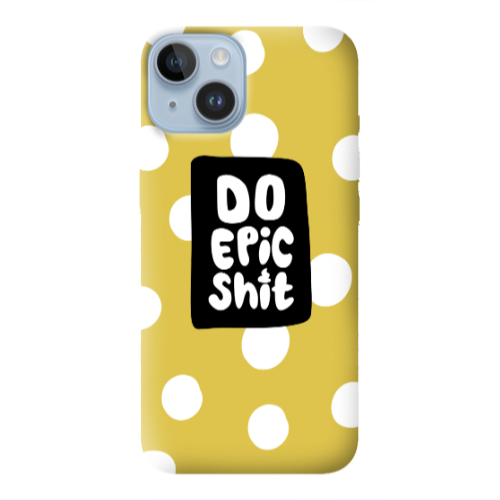 Apple iPhone 14 Plus Do Epic Shit Yellow Colored Silicone TPU Θήκη