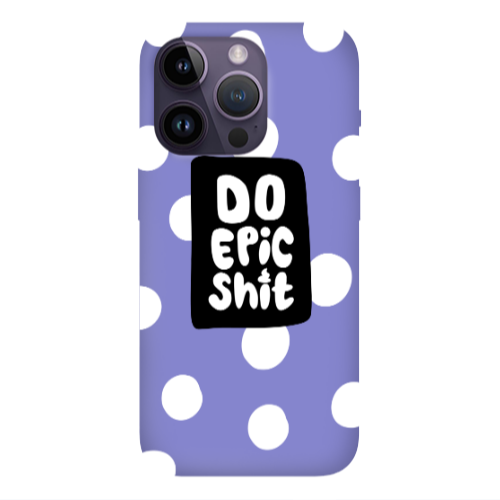 Apple iPhone 14 Pro  Do Epic Shit Purple Colored Silicone TPU Θήκη