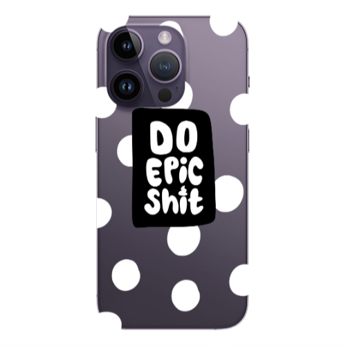 Apple iPhone 14 Pro  Do Epic Shit Transparent Silicone TPU Θήκη