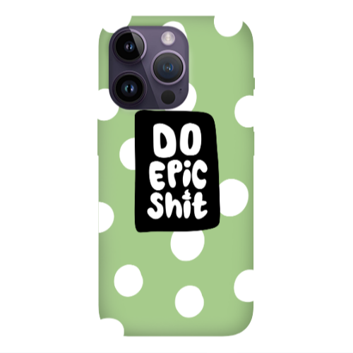 Apple iPhone 14 Pro Max Do Epic Shit Light Green Colored Silicone TPU Θήκη