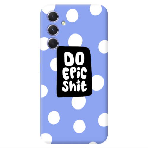 Samsung A54 Do Epic Shit Light Purple Colored Silicone TPU Θήκη