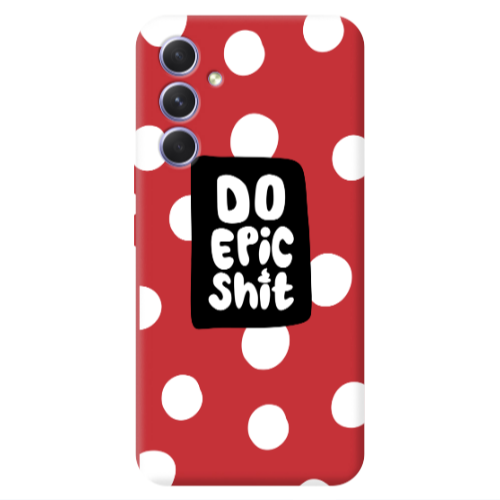 Samsung A54 Do Epic Shit Red Colored Silicone TPU Θήκη