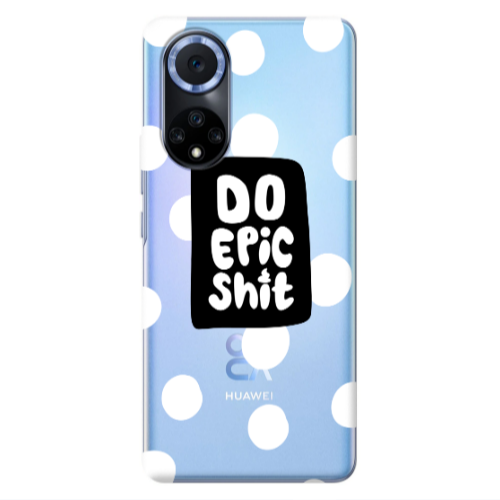 Huawei Nova 9 Do Epic Shit Transparent Silicone TPU Θήκη
