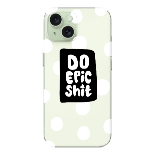 Apple iPhone 15 Plus Do Epic Shit Transparent Silicone TPU Θήκη