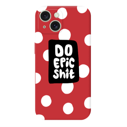 Apple iPhone 15 Plus Do Epic Shit Red Colored Silicone TPU Θήκη