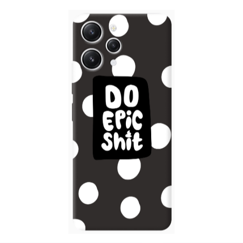 Xiaomi Redmi 12 Do Epic Shit Black Colored Silicone TPU Θήκη