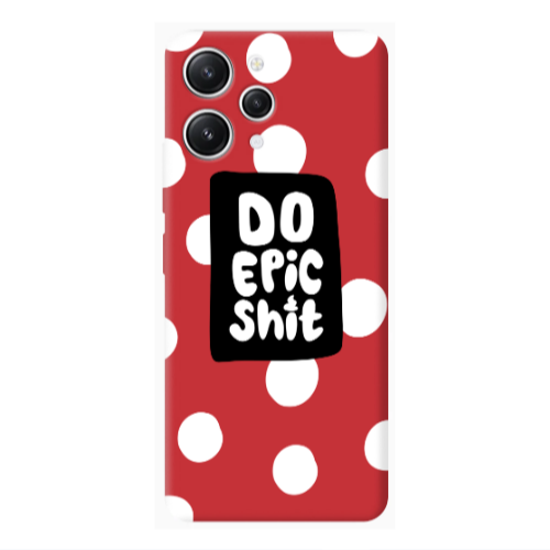 Xiaomi Redmi 12 Do Epic Shit Red Colored Silicone TPU Θήκη