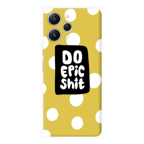 Xiaomi Redmi 12 Do Epic Shit Yellow Colored Silicone TPU Θήκη