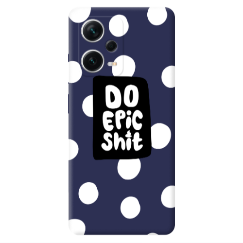 Xiaomi Poco X5 Do Epic Shit Dark blue Colored Silicone TPU Θήκη