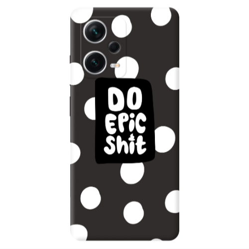 Xiaomi Poco X5 Do Epic Shit Black Colored Silicone TPU Θήκη