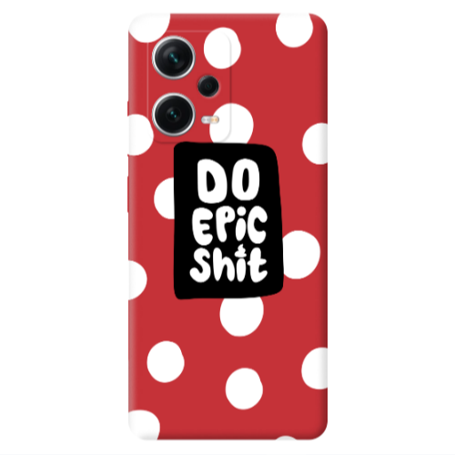 Xiaomi Poco X5 Do Epic Shit Red Colored Silicone TPU Θήκη