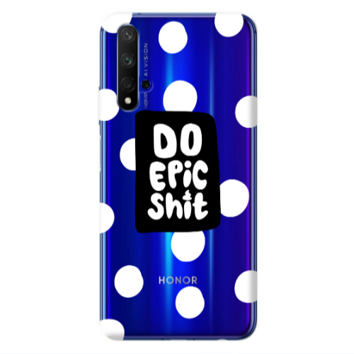 Huawei Nova 5 T Do Epic Shit Transparent Silicone TPU Θήκη