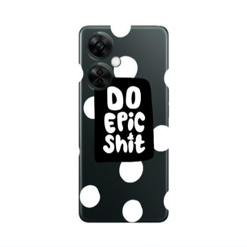 Oneplus Nord CE 3 Lite 5G Do Epic Shit Transparent Silicone TPU Θήκη