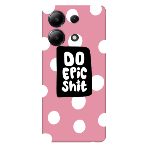 Xiaomi Redmi Note 13 4G Do Epic Shit Pink Colored Silicone TPU Θήκη