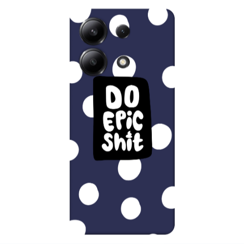 Xiaomi Redmi Note 13 4G Do Epic Shit Dark blue Colored Silicone TPU Θήκη