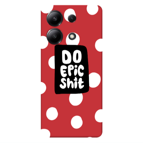 Xiaomi Redmi Note 13 4G Do Epic Shit Red Colored Silicone TPU Θήκη