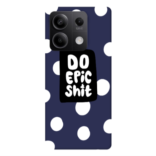 Xiaomi Redmi Note 13Pro 5G Do Epic Shit Dark blue Colored Silicone TPU Θήκη