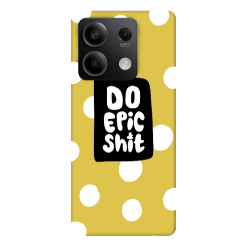 Xiaomi Redmi Note 13Pro 5G Do Epic Shit Yellow Colored Silicone TPU Θήκη