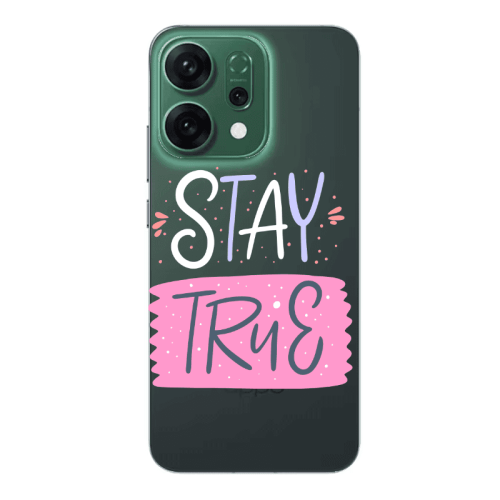 Oppo RENO 14 Stay True Transparent Silicone TPU Θήκη