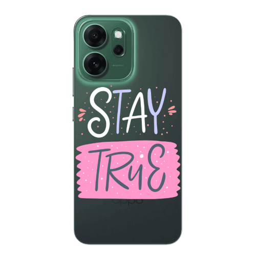 Oppo 14 F Stay True Transparent Silicone TPU Θήκη