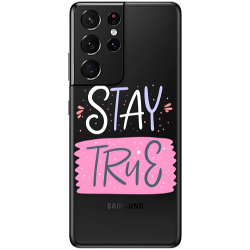 Samsung S21 Ultra Stay True Transparent Silicone TPU Θήκη