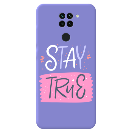 Xiaomi Redmi Note 9 Stay True Purple Colored Silicone TPU Θήκη