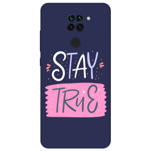 Xiaomi Redmi Note 9 Stay True Dark blue Colored Silicone TPU Θήκη