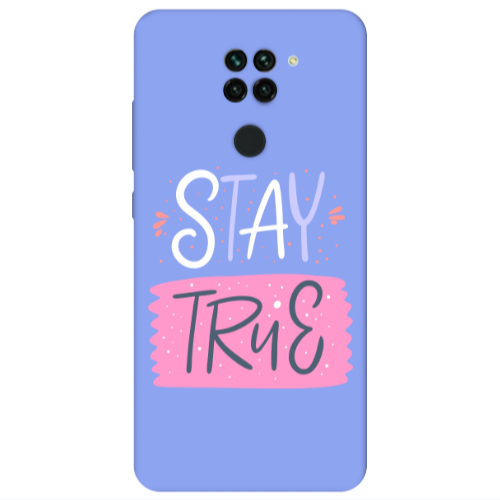 Xiaomi Redmi Note 9 Stay True Light Purple Colored Silicone TPU Θήκη