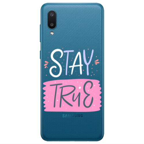 Samsung A02 Stay True Transparent Silicone TPU Θήκη