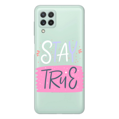 Samsung A22 4G Stay True Transparent Silicone TPU Θήκη