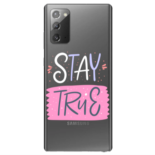 Samsung Note 20 Stay True Transparent Silicone TPU Θήκη