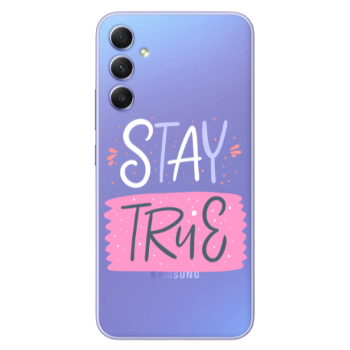 Samsung A34 Stay True Transparent Silicone TPU Θήκη
