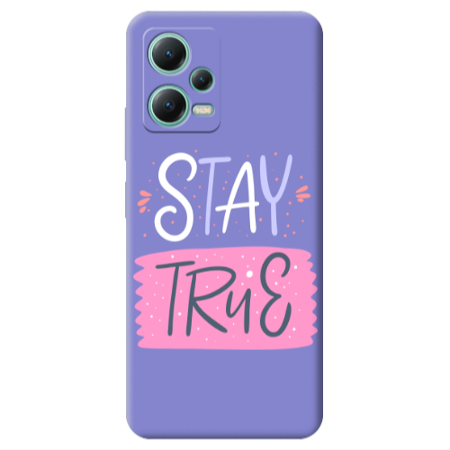 Xiaomi Redmi Note 12 Pro 5G Stay True Purple Colored Silicone TPU Θήκη