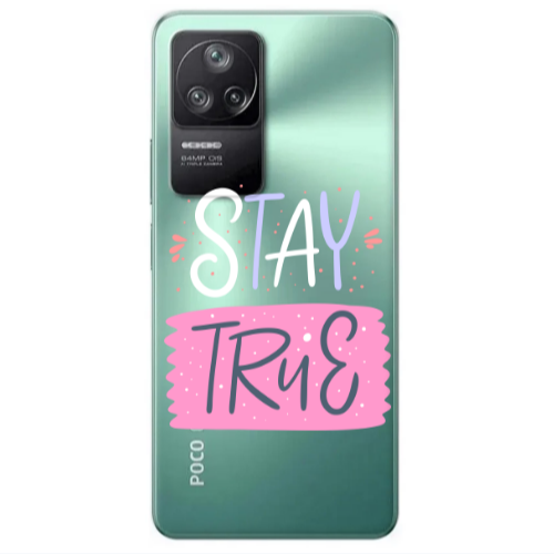 Xiaomi Poco F4 Stay True Transparent Silicone TPU Θήκη