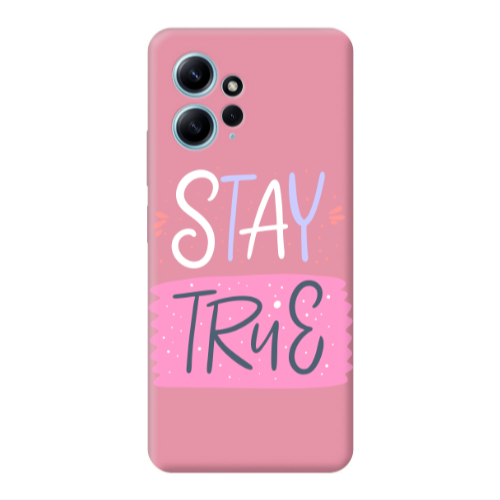Xiaomi Redmi Note 12 4G Stay True Pink Colored Silicone TPU Θήκη