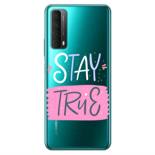 Huawei P Smart 2021 Stay True Transparent Silicone TPU Θήκη