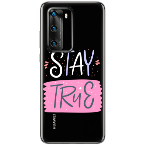 Huawei P40 Stay True Transparent Silicone TPU Θήκη