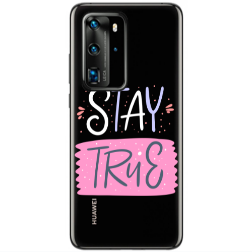 Huawei P40 Pro Stay True Transparent Silicone TPU Θήκη