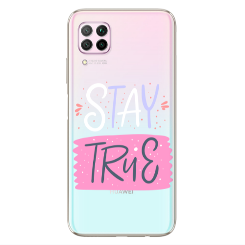Huawei P40 Lite Stay True Transparent Silicone TPU Θήκη