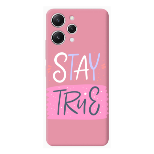 Xiaomi Redmi 12 Stay True Pink Colored Silicone TPU Θήκη