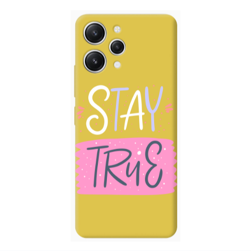 Xiaomi Redmi 12 Stay True Yellow Colored Silicone TPU Θήκη