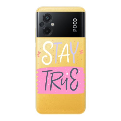 Xiaomi Poco M5 Stay True Transparent Silicone TPU Θήκη