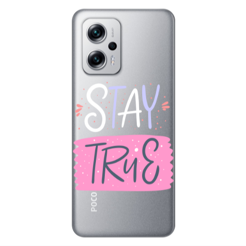 Xiaomi Poco X4 GT Stay True Transparent Silicone TPU Θήκη