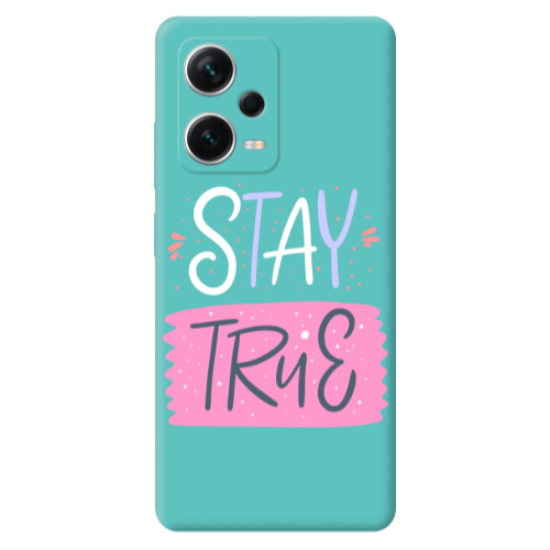 Xiaomi Poco X5 Stay True Turquoise Colored Silicone TPU Θήκη