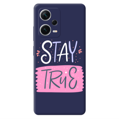 Xiaomi Poco X5 Stay True Dark blue Colored Silicone TPU Θήκη