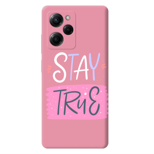 Xiaomi Poco X5 Pro Stay True Pink Colored Silicone TPU Θήκη