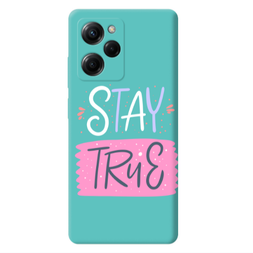 Xiaomi Poco X5 Pro Stay True Turquoise Colored Silicone TPU Θήκη