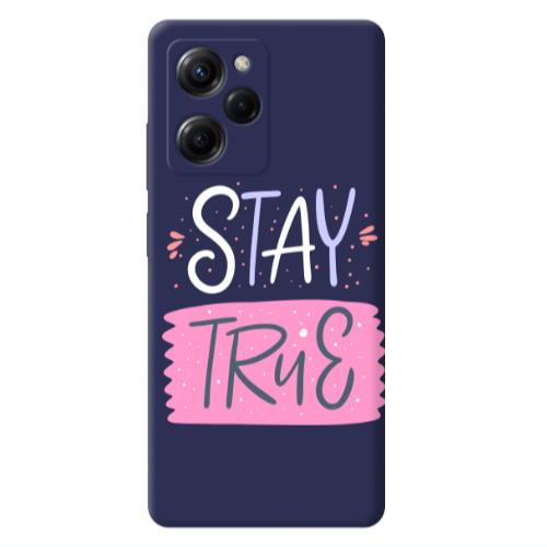 Xiaomi Poco X5 Pro Stay True Dark blue Colored Silicone TPU Θήκη