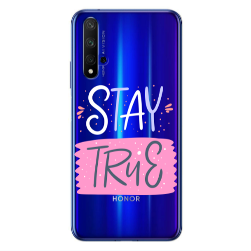 Huawei Nova 5 T Stay True Transparent Silicone TPU Θήκη