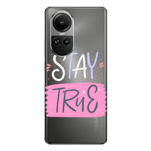 Oppo Reno10 5G Stay True Transparent Silicone TPU Θήκη